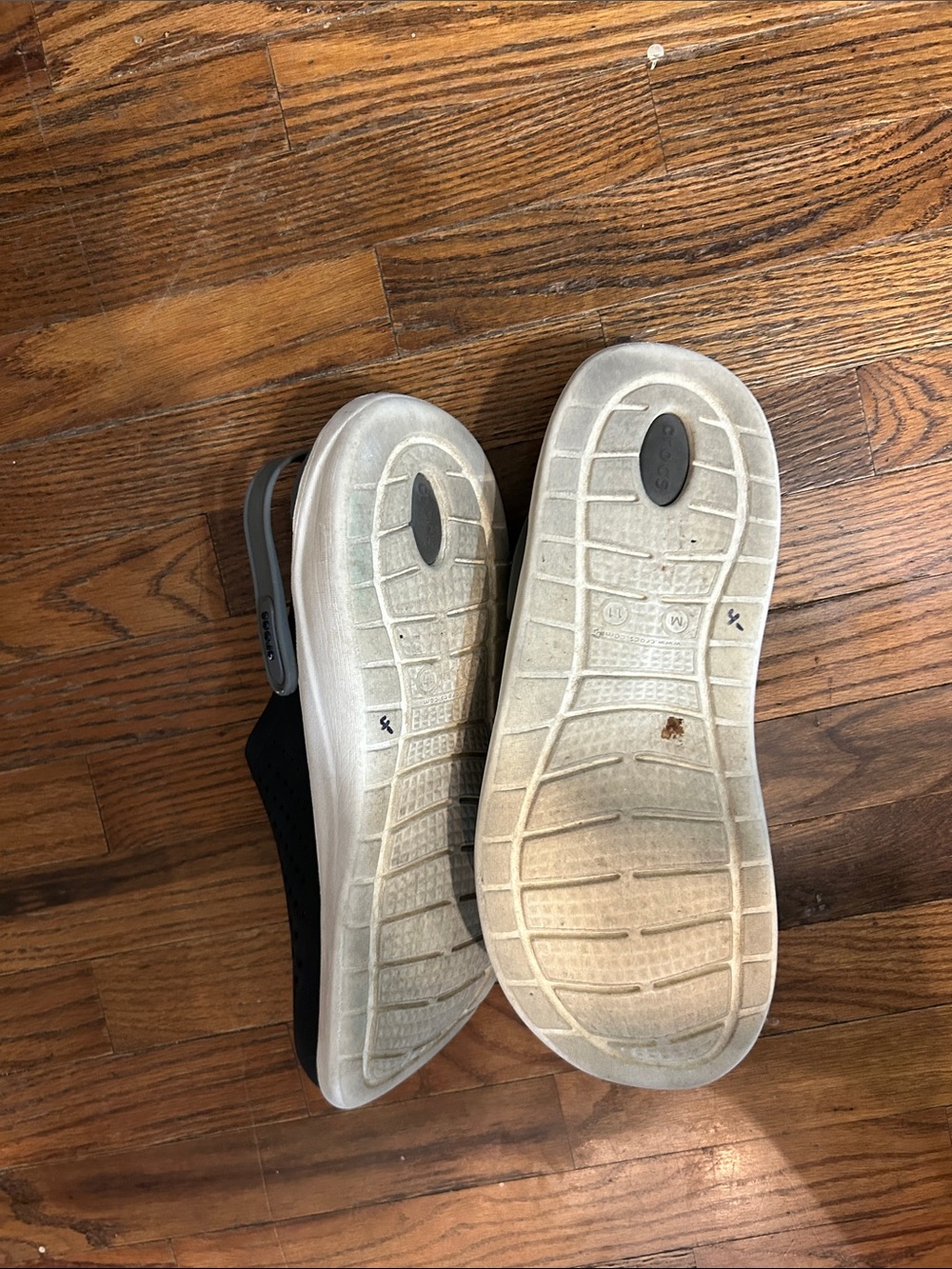 CROCS Navy and Light Gray Classic Clog Sandals - Picture 4 of 7